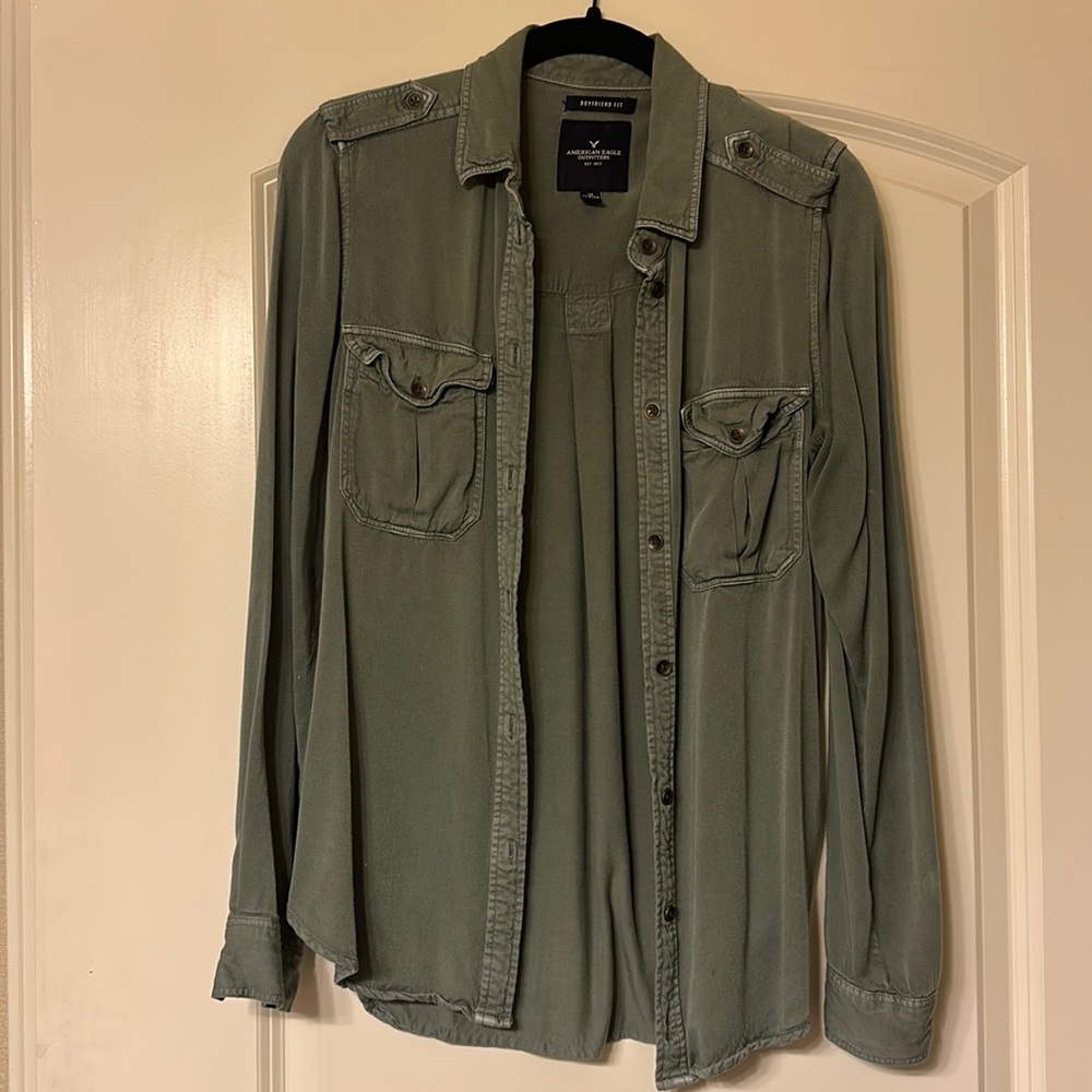 American Eagle, Long Sleeve Button Up